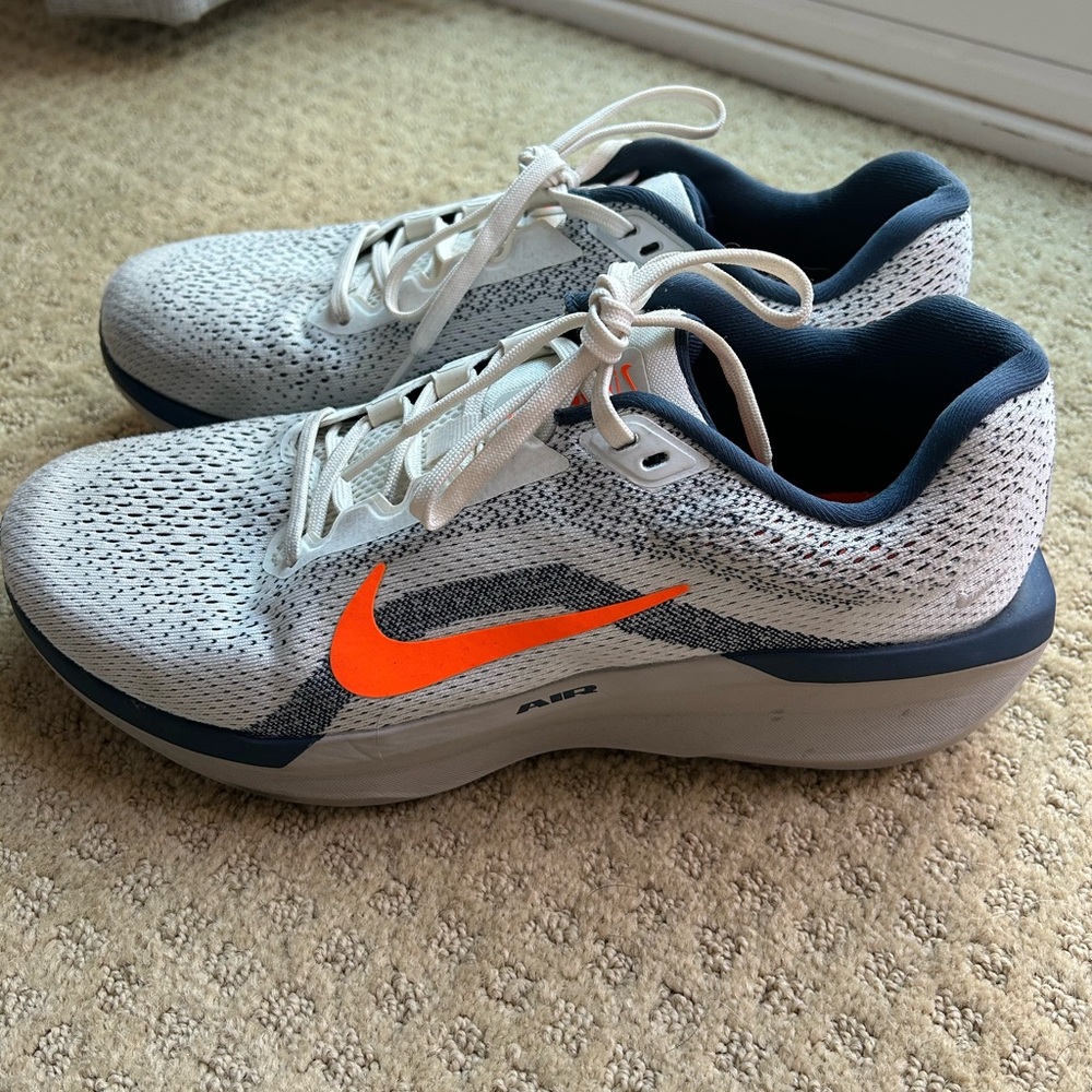 Nike Air Zoom Sneakers - White and Orange